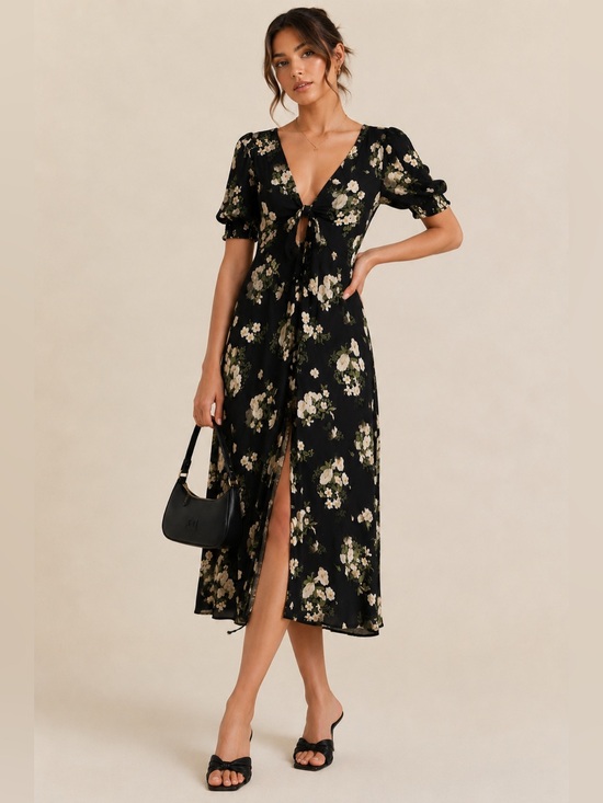 Reformation Dresses & Skirts - Reformation Esmeralda Floral Midi Dress Medium Cottagecore